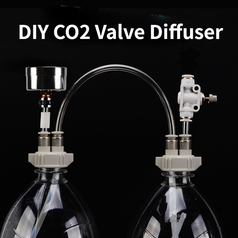 Aquarium Liquid Carbon - Tự Làm CO2 Van Máy Khuếch