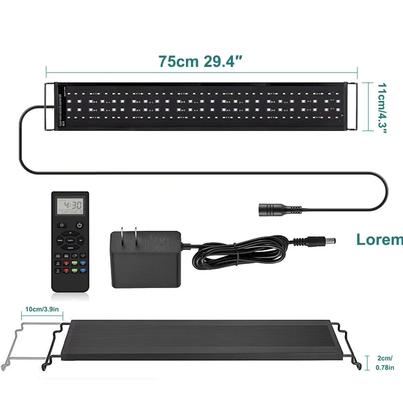 Aquarium Plants Live - SIROKA 75cm Professional LED Fish Aquarium