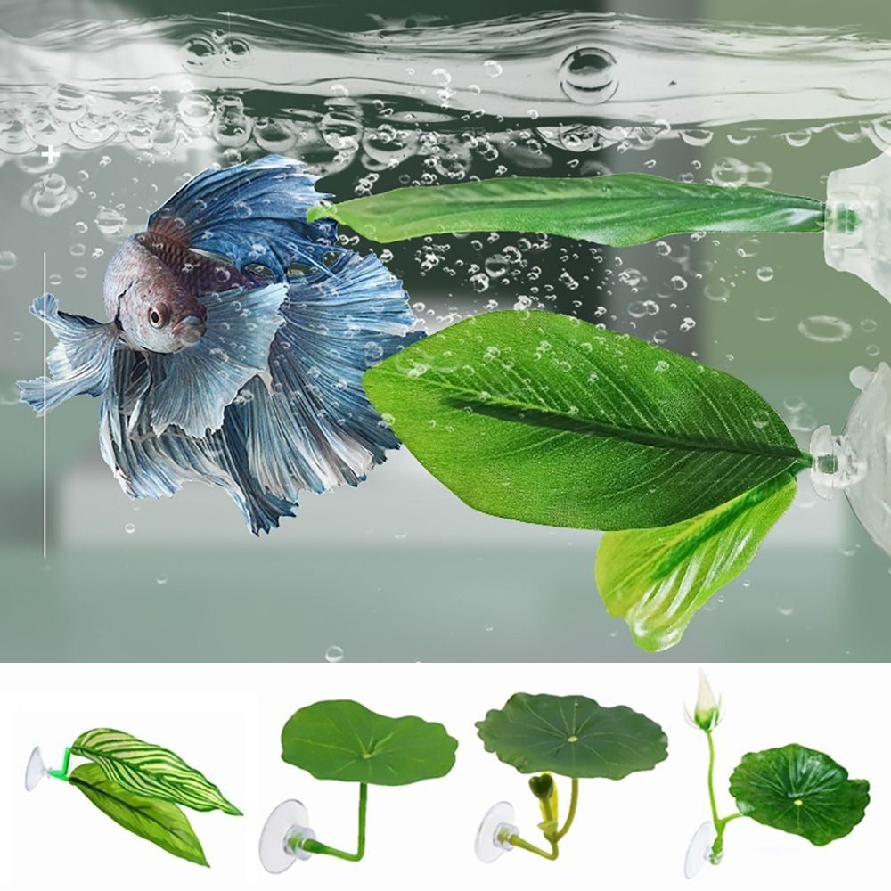 Plastic Betta Fish Rest Leaf S - đánh giá và giá Aquarium Plant Holder