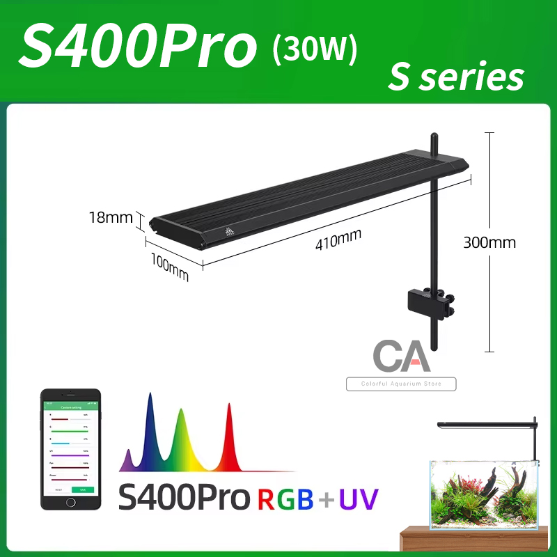 WEEK AQUA S Series RGB+UV Full - đánh giá và giá Aquarium Plants Live