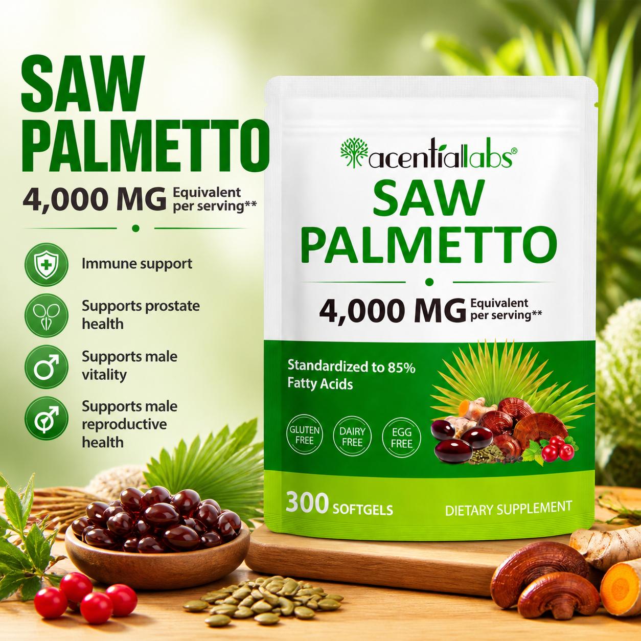 Saw Palmetto Softgels with 85% - đánh giá và giá Planted Tank