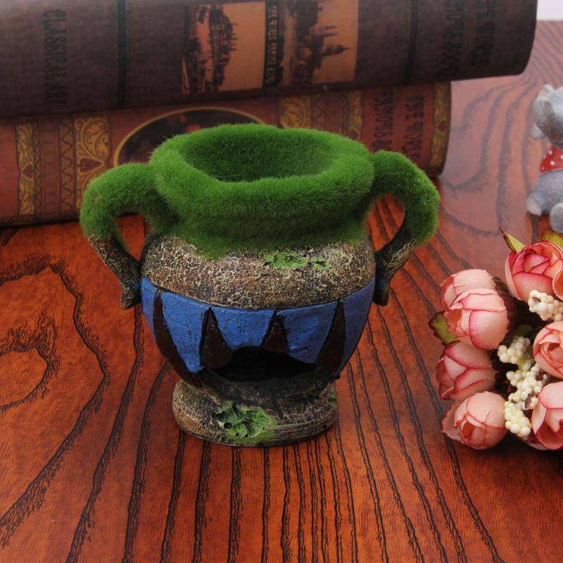1pc Resin Vase with Moss Aquar - đánh giá và giá Aquarium Moss
