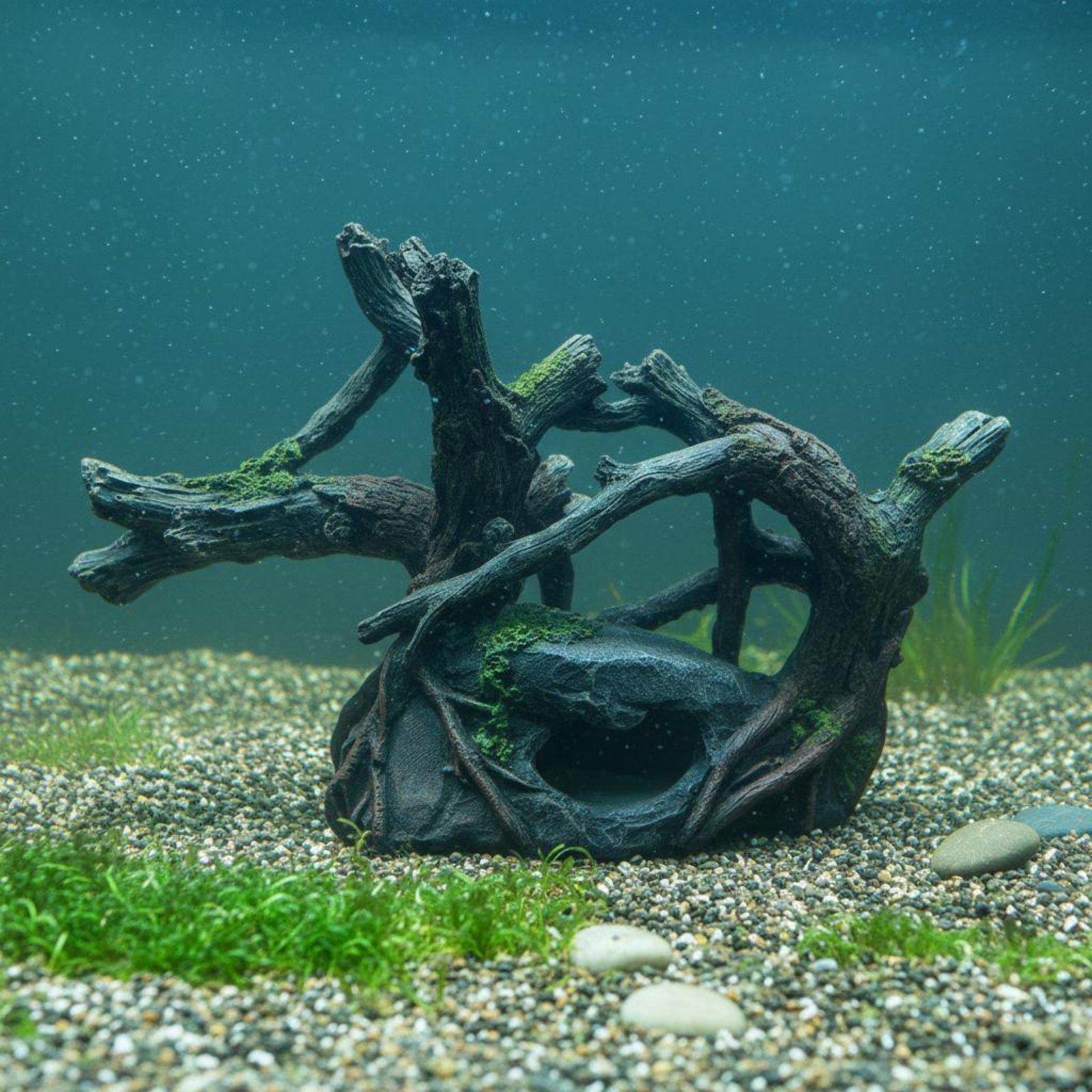 Aquarium Hideout Wide Base Res - đánh giá và giá Aquarium Driftwood