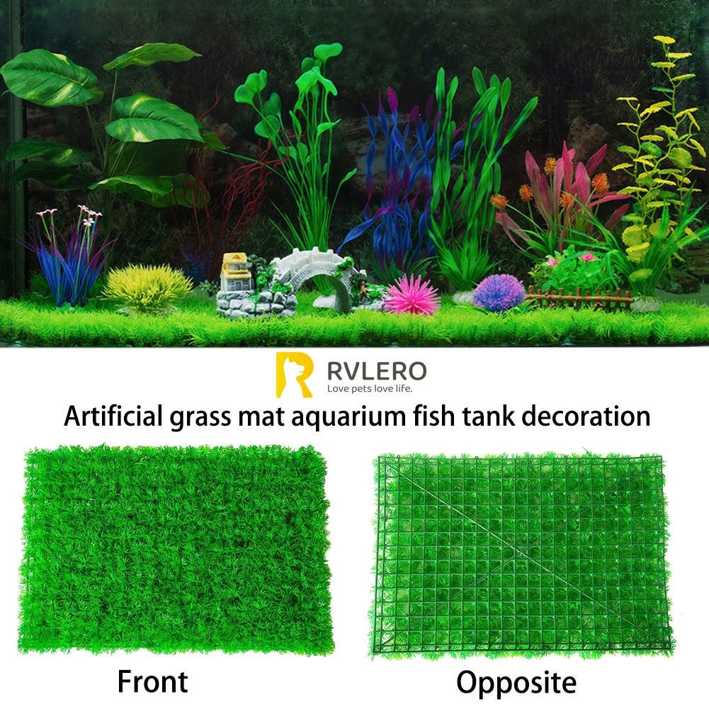 Artificial Grass Lawn Aquarium - đánh giá và giá Aquarium Plants Live